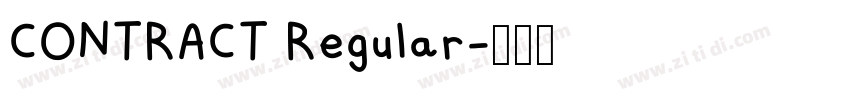CONTRACT Regular字体转换